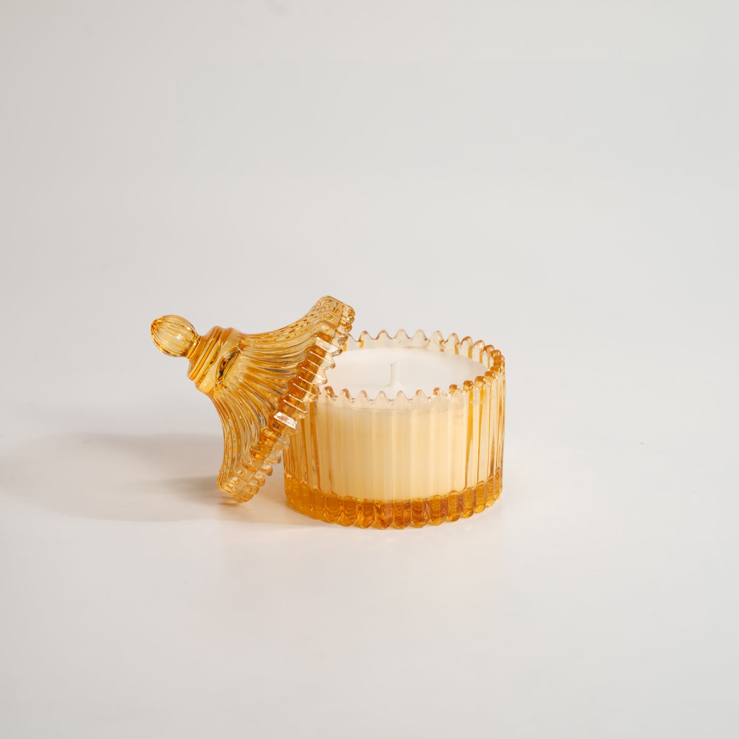 Heirloom Honey Pot Candle Glow - Amber Frost