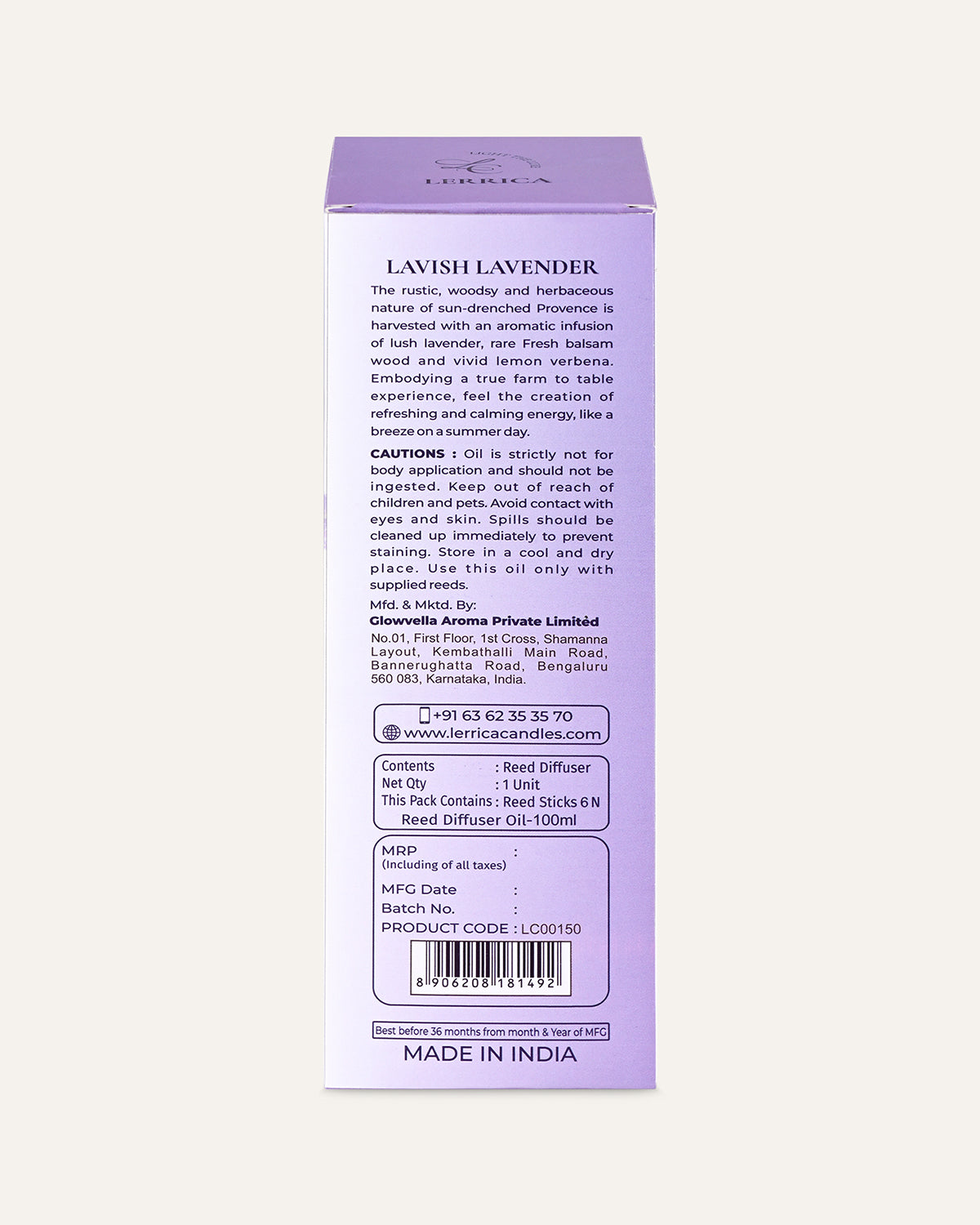 Elegant Reed Diffuser Collection - Lavish Lavender