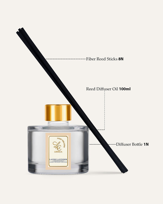 Elegant Reed Diffuser Collection - Lavish Lavender