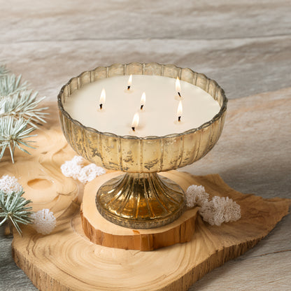 Elegant Ornate Floral Scent Bowl - Antique Gold