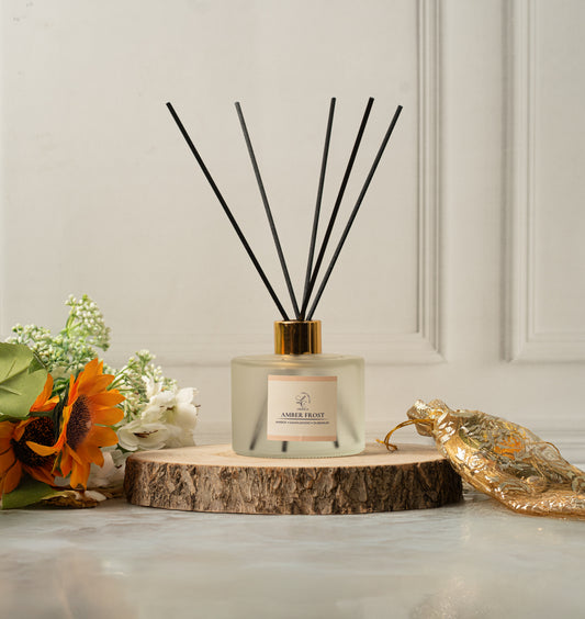 Elegant Reed Diffuser Collection - Amber Frost