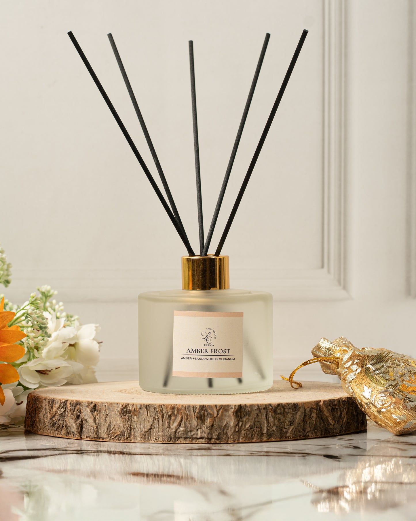 Elegant Reed Diffuser Collection - Amber Frost
