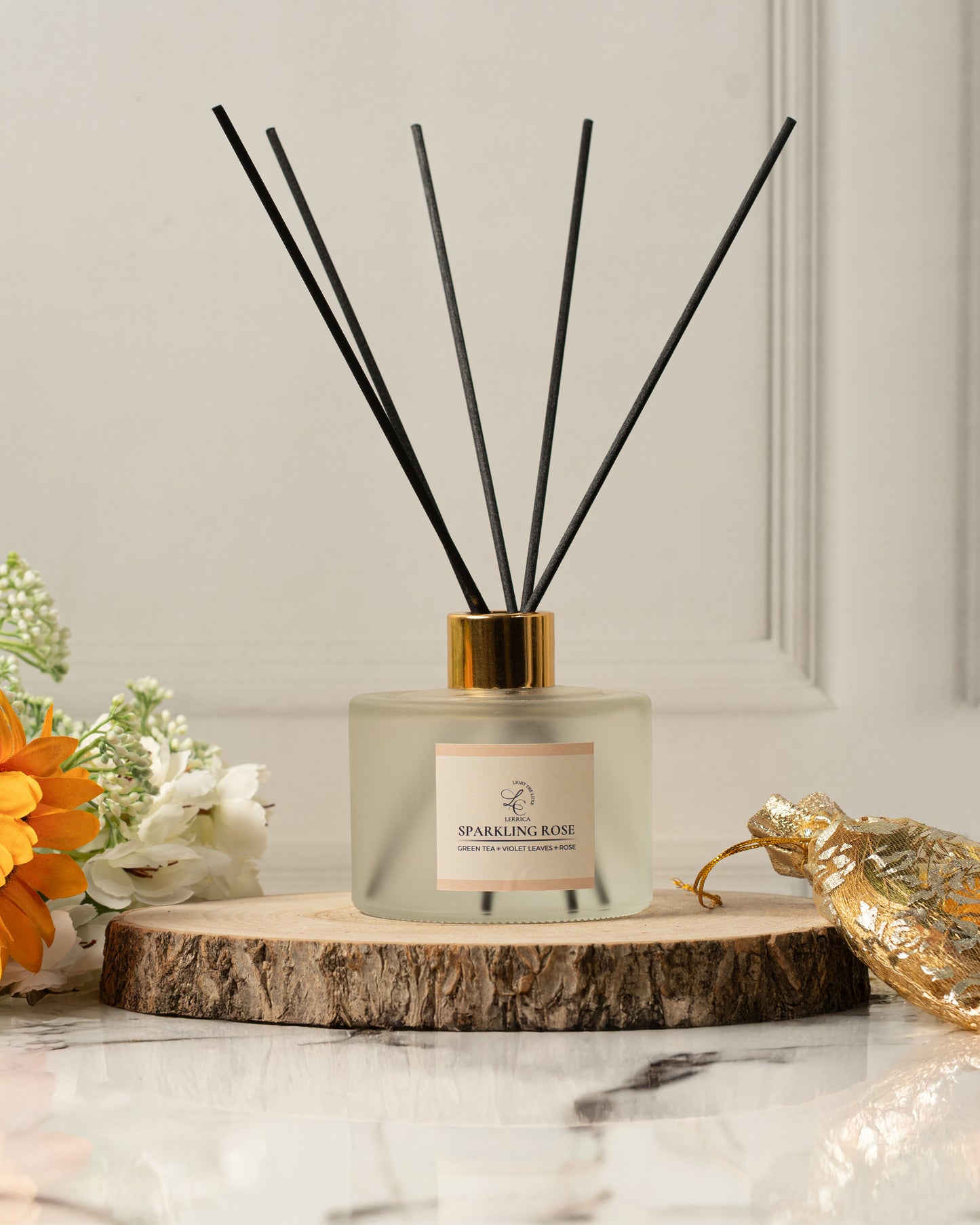 Elegant Reed Diffuser Collection - Sparkling Rose