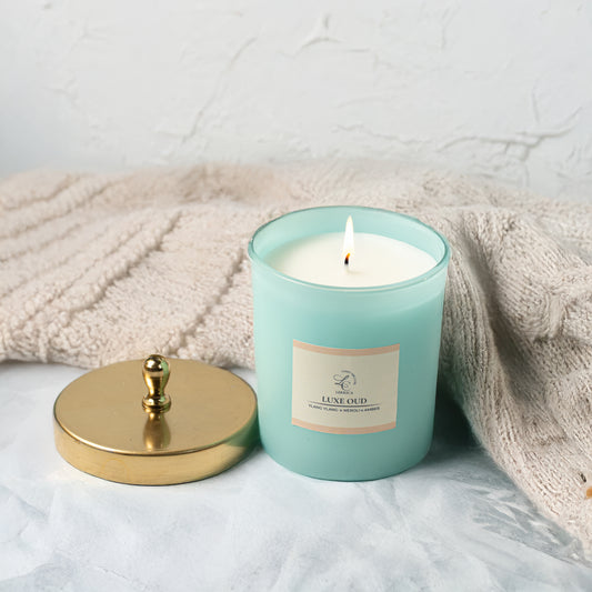 Zenith Matte Jar Candle w/ Metal Lid - Luxe Oud