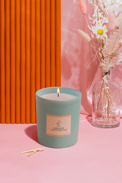 Zenith Matte Jar Candle w/ Metal Lid - Luxe Oud