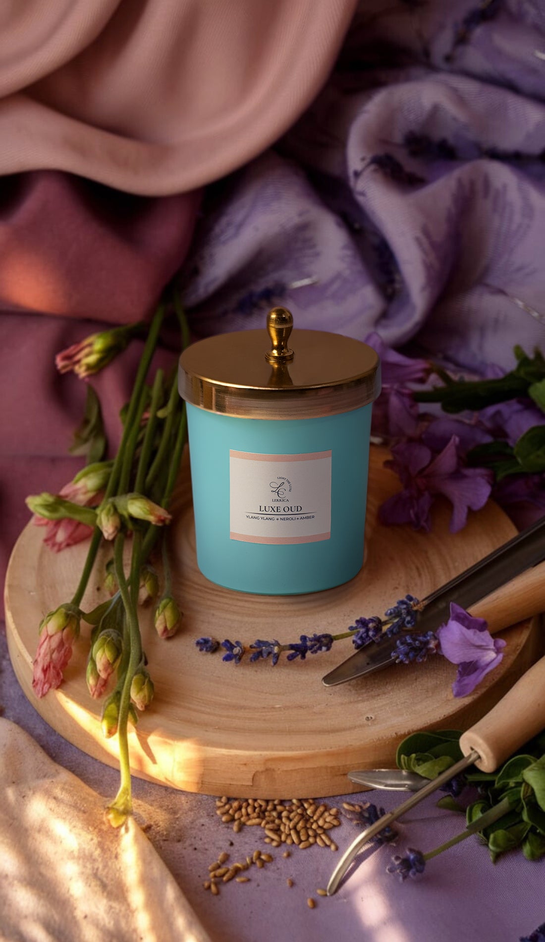 Zenith Matte Jar Candle w/ Metal Lid - Luxe Oud