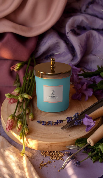 Zenith Matte Jar Candle w/ Metal Lid - Luxe Oud