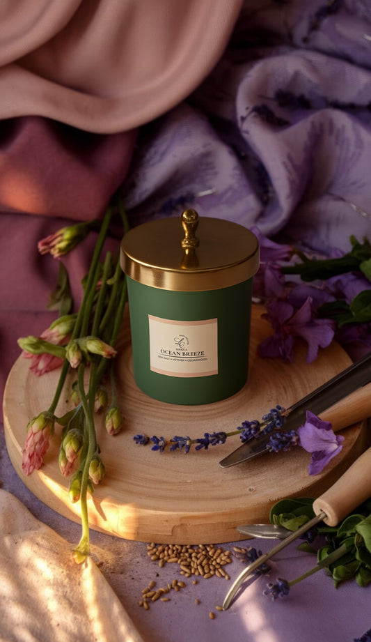 Zenith Matte Jar Candle w/ Metal Lid - Ocean Breeze