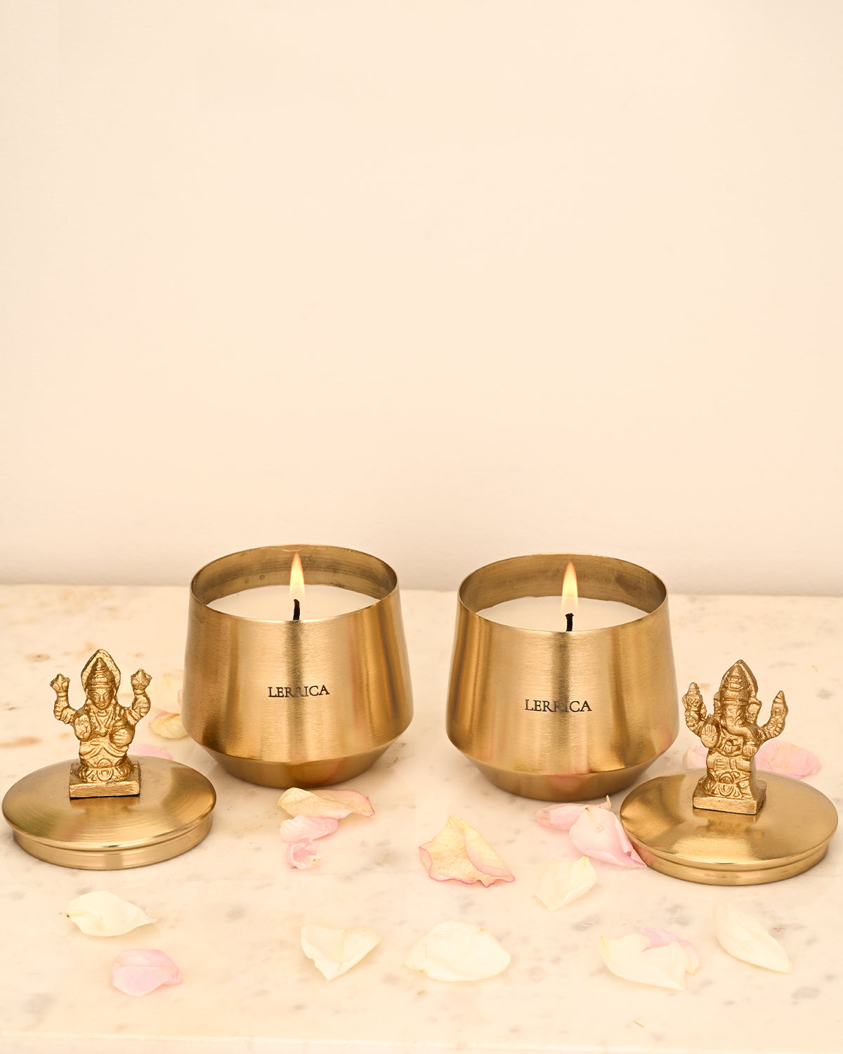 Divine Aura Candle - Ganesh ji and Lakshmi Ji