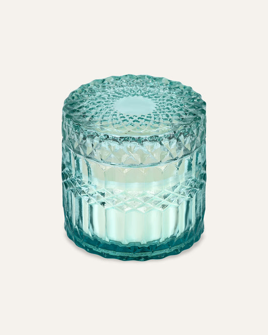 Faceted Crystal Jar Candle Elegance - Luxe Oud