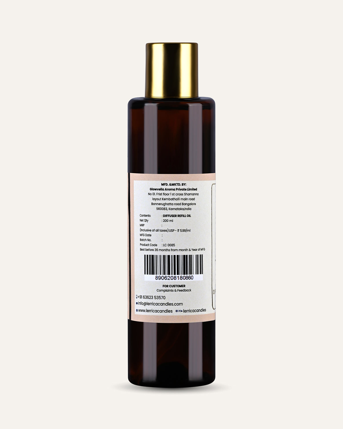 Aroma Diffuser Refill Elixir - Amber Frost