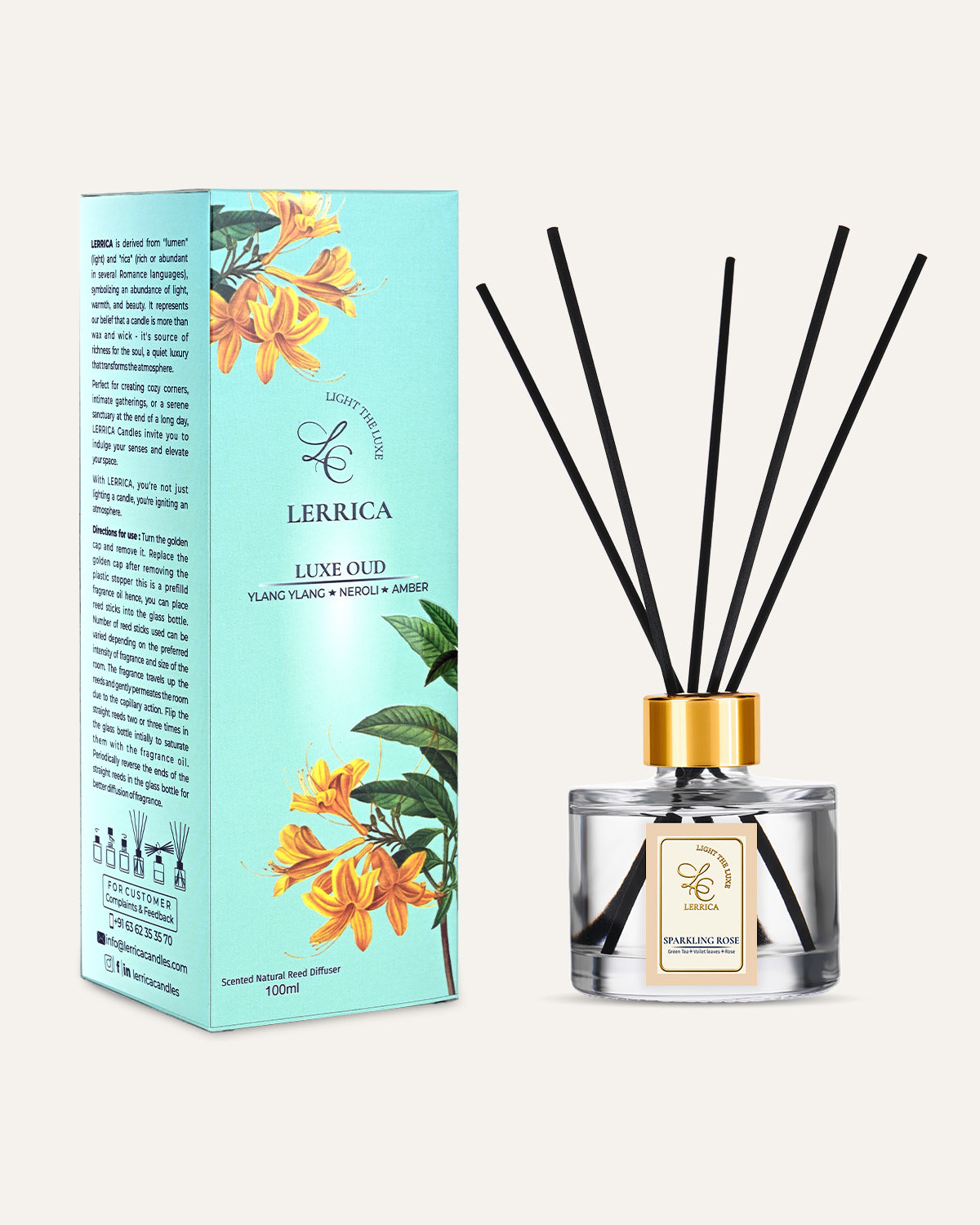 Elegant Reed Diffuser Collection - Luxe Oud