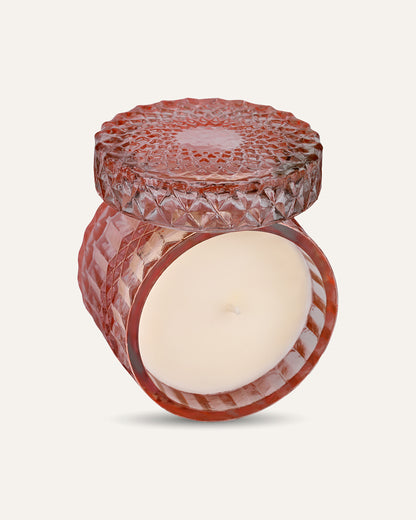 Faceted Crystal Jar Candle Elegance - Sparkling Rose