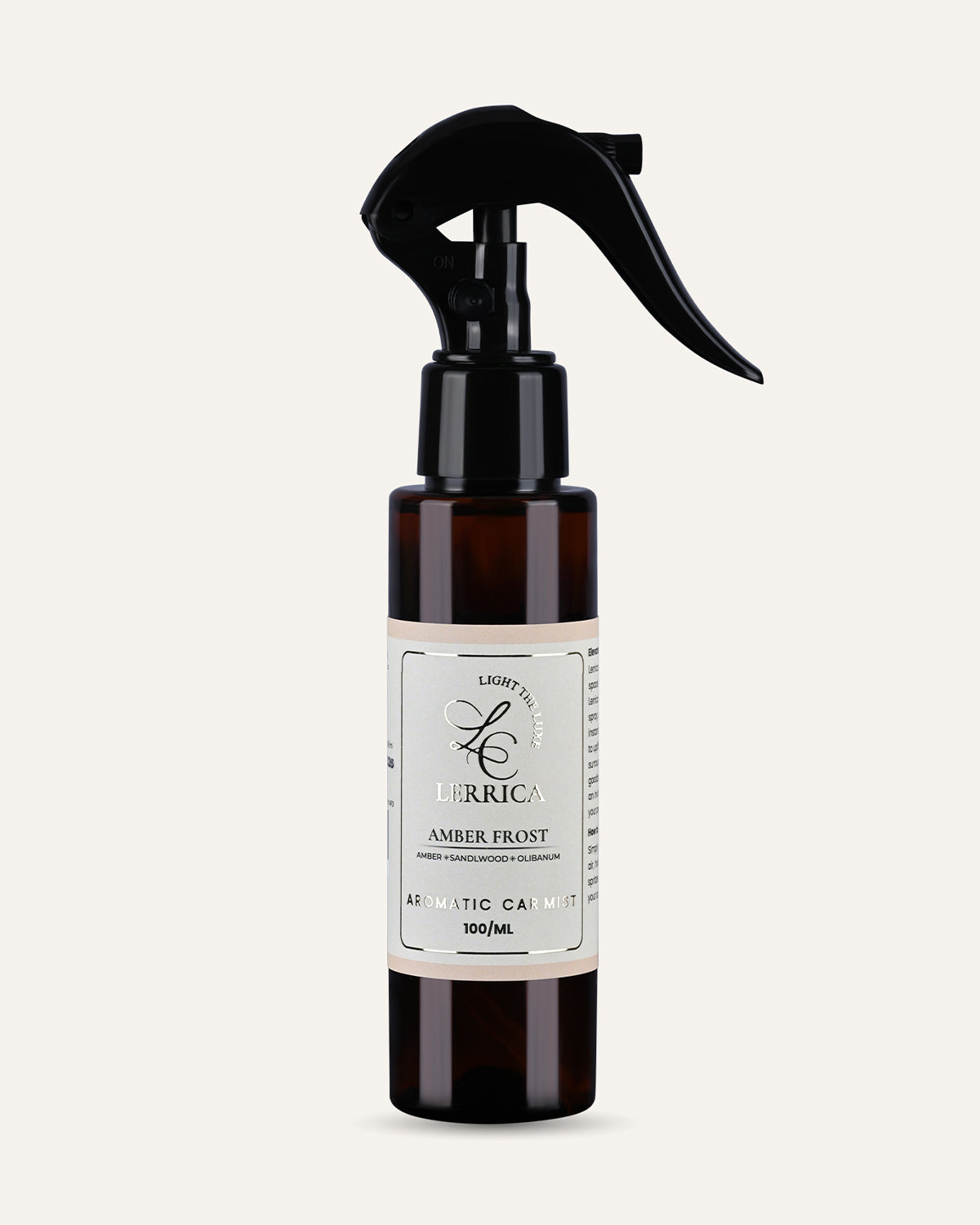 Elegant Car Fragrance Spritzer - Amber Frost