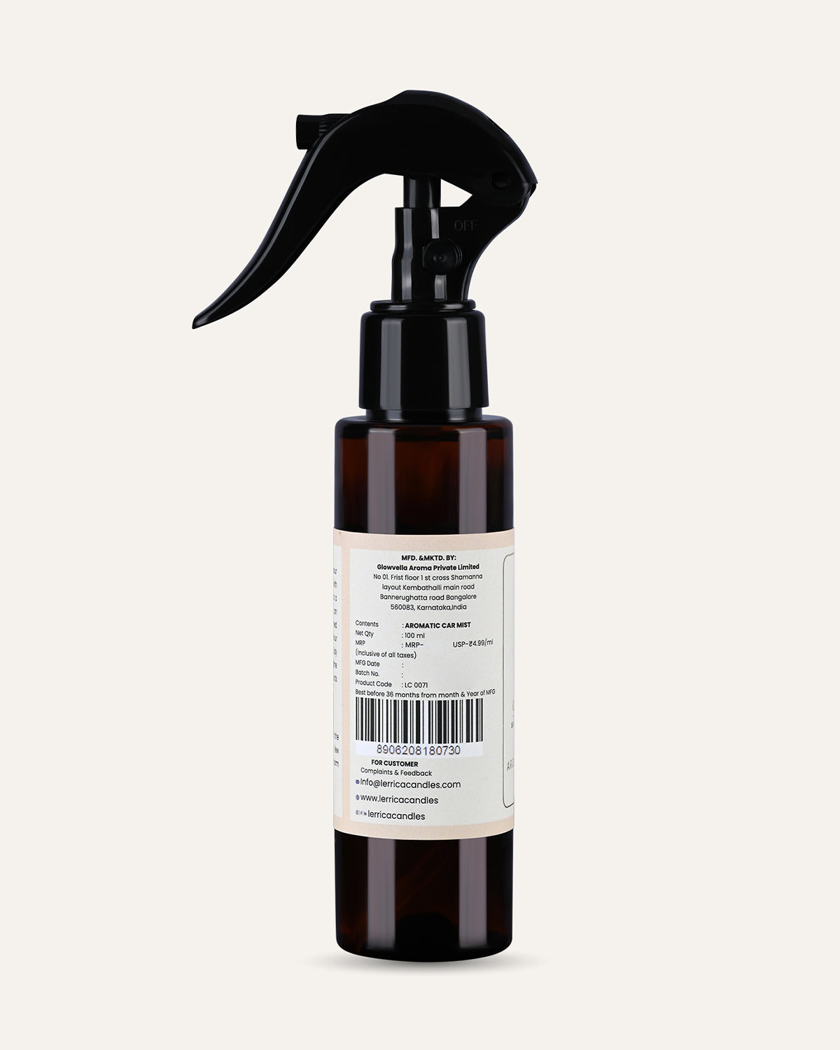 Elegant Car Fragrance Spritzer - Ocean Breeze