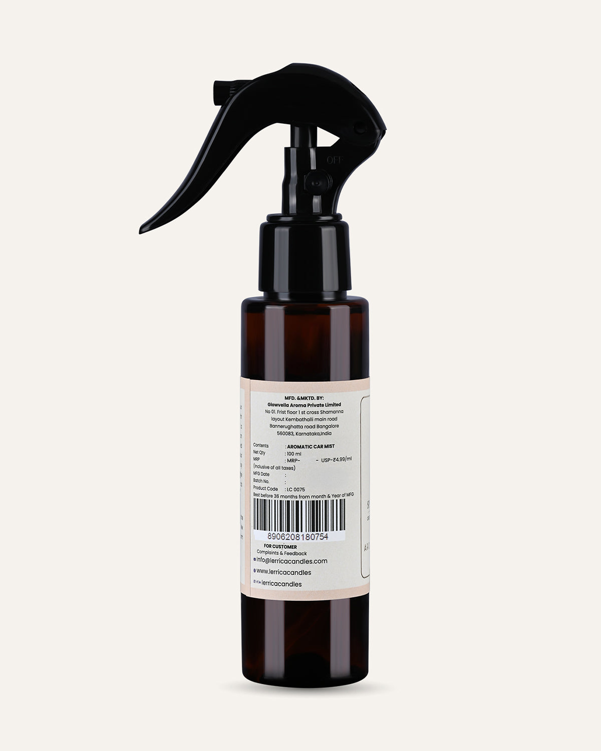 Elegant Car Fragrance Spritzer - Sparkling Rose