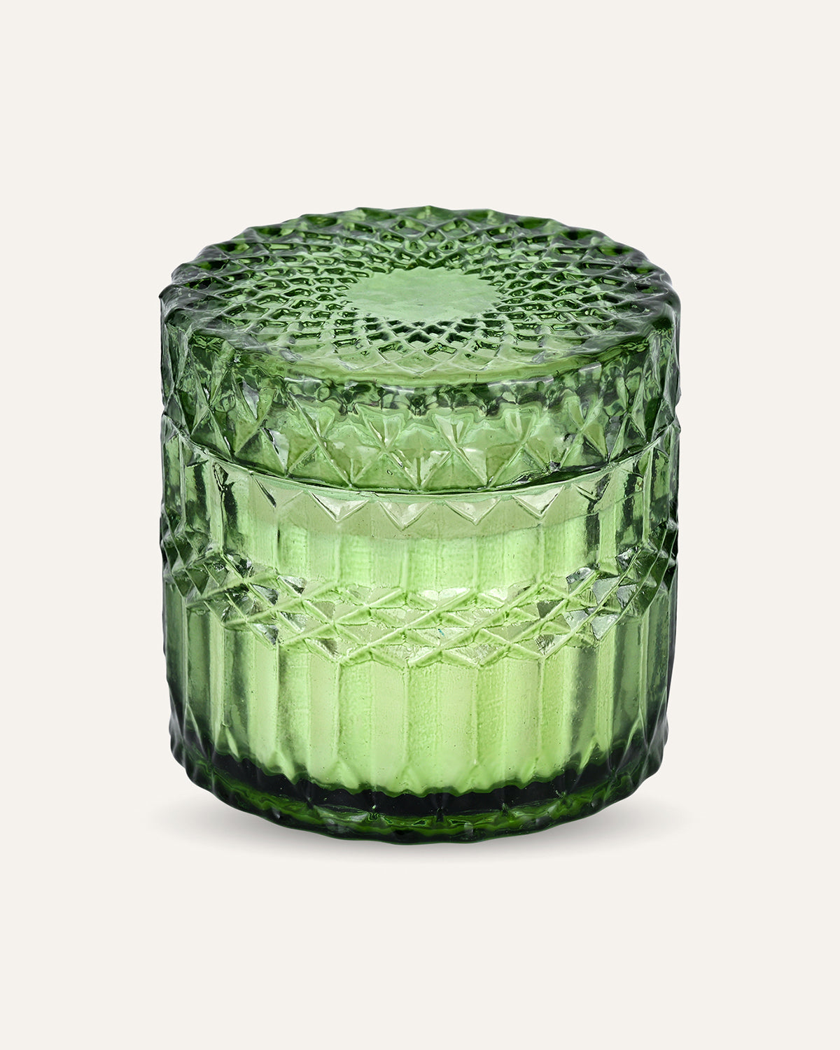 Faceted Crystal Jar Candle Elegance - Ocean Breeze