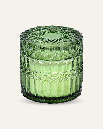 Faceted Crystal Jar Candle Elegance - Ocean Breeze