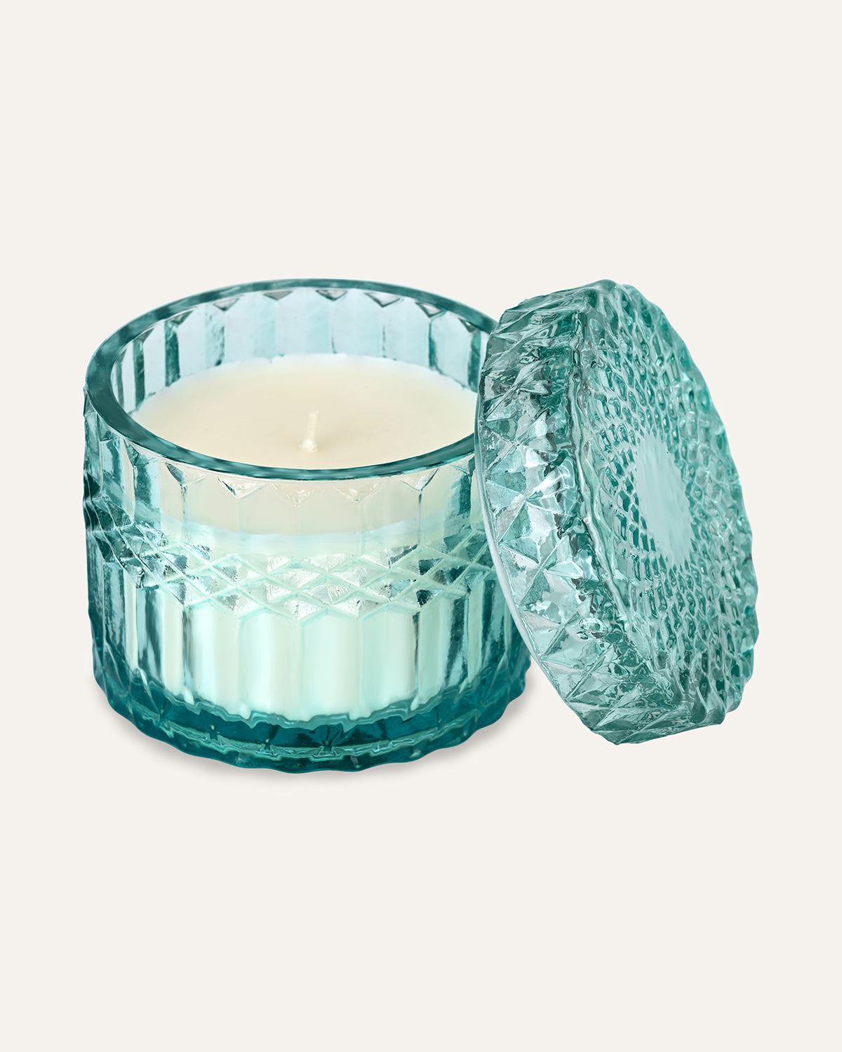 Faceted Crystal Jar Candle Elegance - Luxe Oud