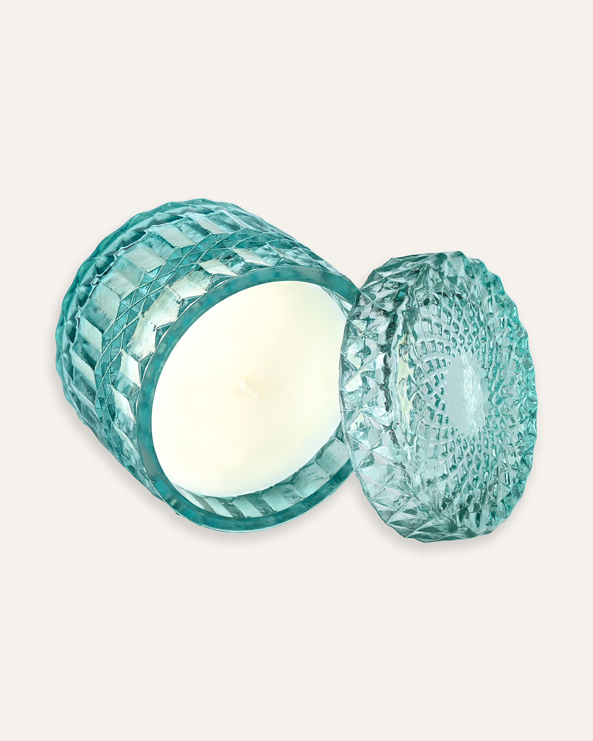 Faceted Crystal Jar Candle Elegance - Luxe Oud