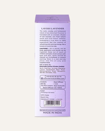 Elegant Reed Diffuser Collection - Lavish Lavender