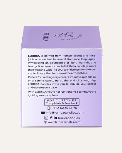 Faceted Crystal Jar Candle Elegance - Lavish Lavender